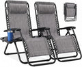 NEWBULIG Zero Gravity Chairs Set of 2, Folding Lounge Recliner Chair | Portable by NEWBULIG