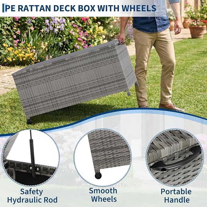 125 Gallon Outdoor Deck Box - Image 9