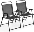 Yaheetech Outdoor Patio Chairs Set of 2, Folding Lawn Chair, no assembly by Unknown