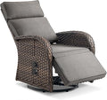Zero Gravity Patio Swivel Recliner Chair by JelwalyPatioFurnitureSet