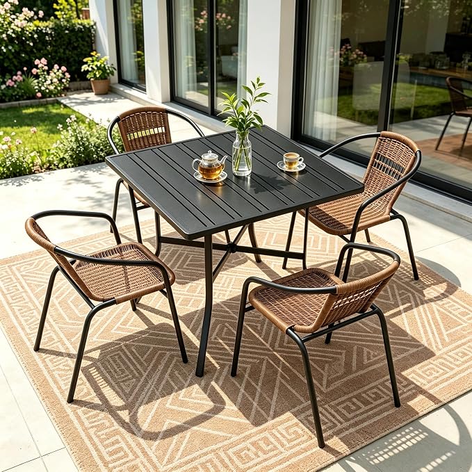 Outdoor Patio Furniture Set 5 Piece by Seekverse