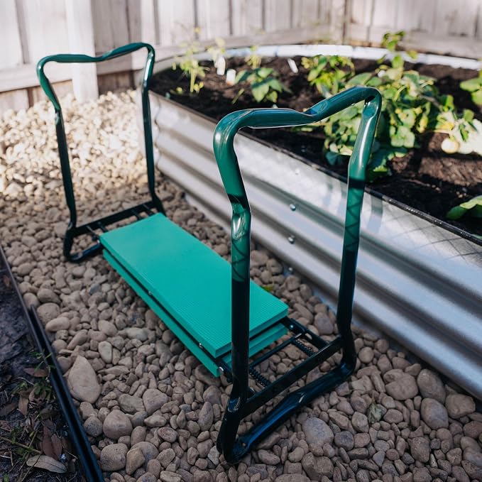 Backyard Expressions Garden Kneeler & Seat – 2-in-1 Garden Stool and Kneeler - Image 7