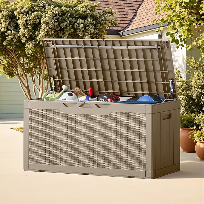 Greesum Outdoor Storage Box 100 Gallon Storage Bin - Image 6