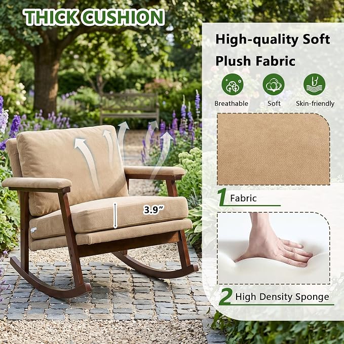 Outdoor Patio Rocking Chairs - Image 4