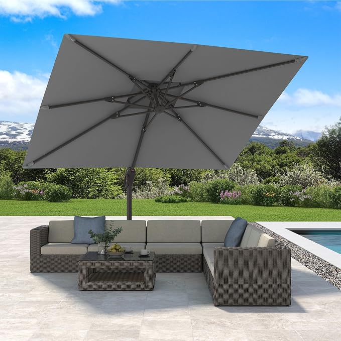 10' X 13' Cantilever Patio Outdoor Umbrella - Image 7
