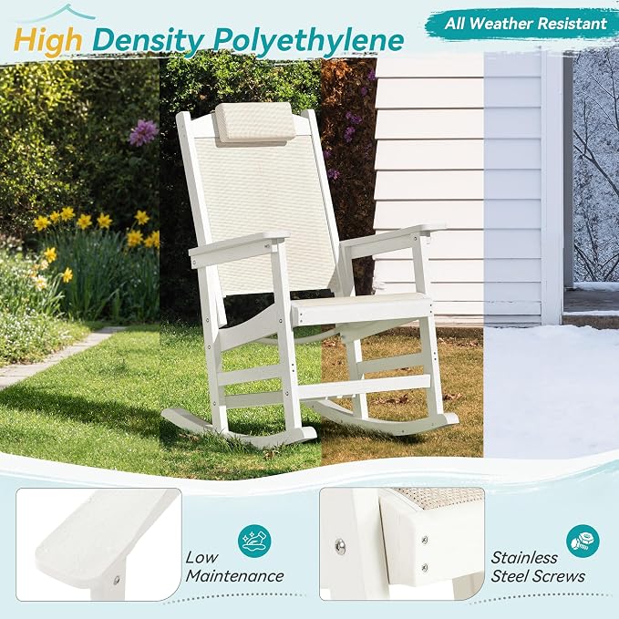 Outdoor Rocking Chair Set of 2 - Image 6