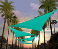 Amgo Custom Size 13' x 13' x 13' Turquoise Triangle Sun Shade Sail UPF50+ by Amgo