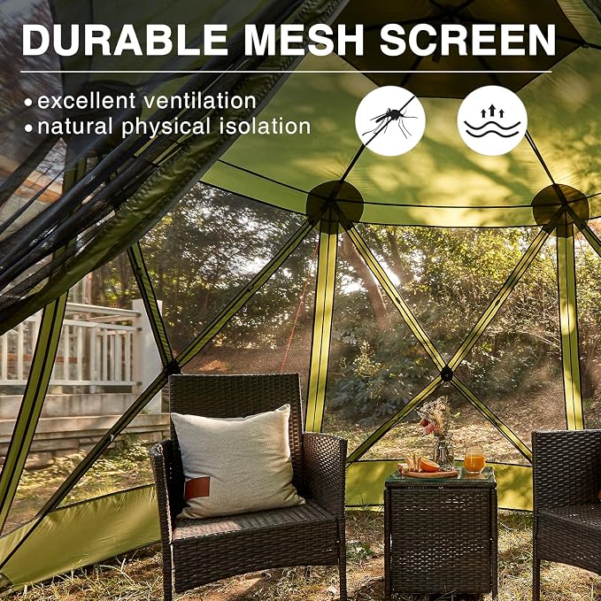 EVER ADVANCED Pop up Screen House Tent - Image 4