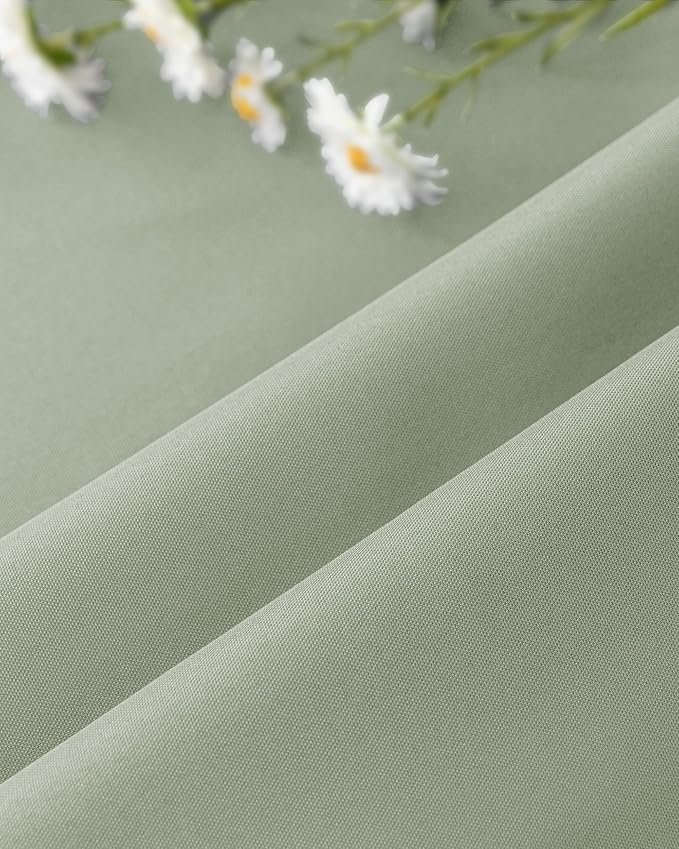 Windproof Outdoor Curtains for Patio Waterproof 4 Pcs 54x95 In Sage Green | - Image 8