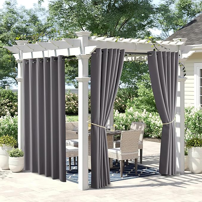 NICETOWN 2 Panels Outdoor Curtains by NICETOWN