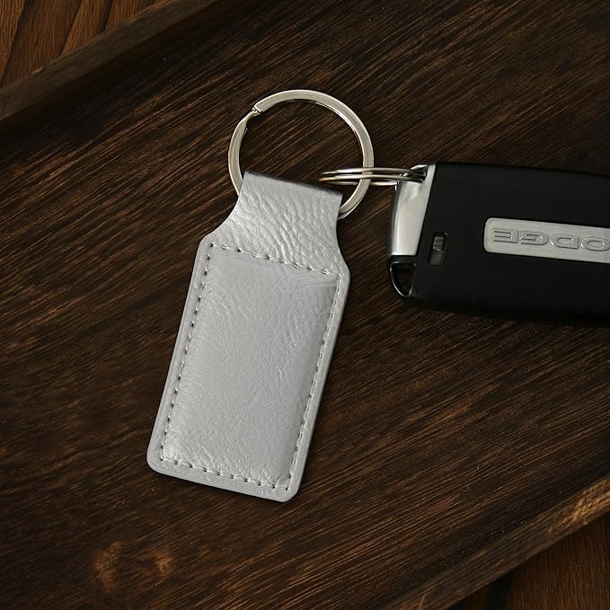 LaserGram Rectangle Keychain, Disc Golf, Personalized Engraving Included