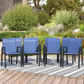 Outdoor Patio Chairs Set of 8, Lightweight Patio Set by Home
