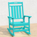 Oversized HDPE Outdoor Rocking Chair, All-Weather Resistant, Aruba | Heavy Duty by Plawdlik