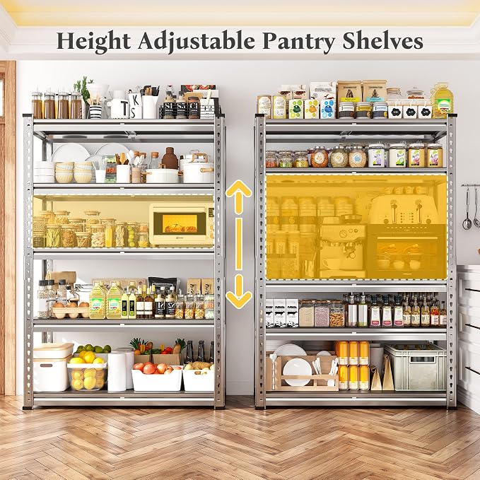REIBII Galvanized Garage Shelving - Image 4