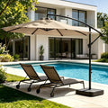 10FT Cantilever Offset Patio Umbrella by OLILAWN