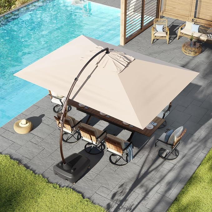 Grand patio 10x13 FT Large Cantilever Umbrella by GrandPatio