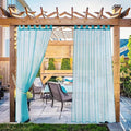NICETOWN 2 Panels Outdoor Sheer Curtains by NICETOWN