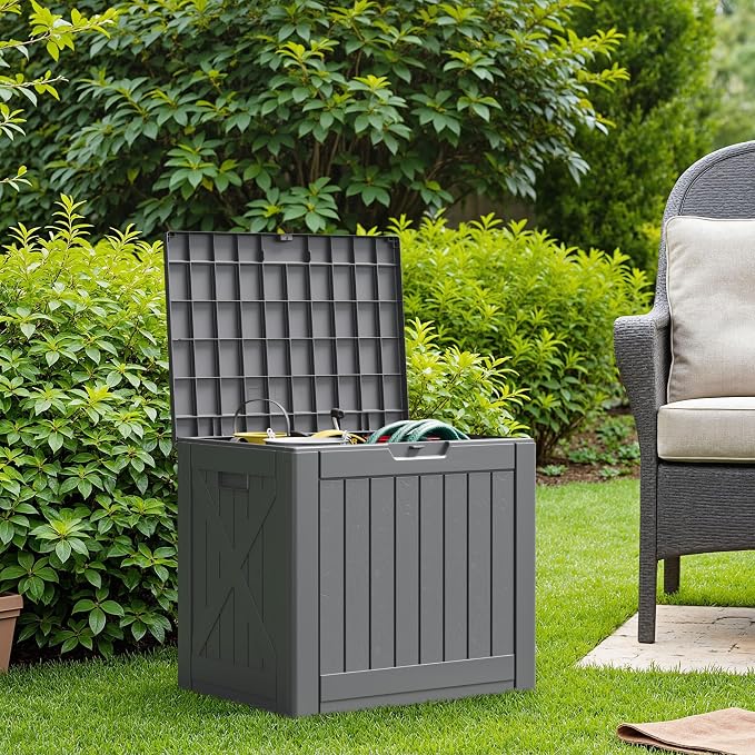 Flamaker Resin Deck Box 40 Gallon Waterproof Outdoor Storage Box | Indoor - Image 3