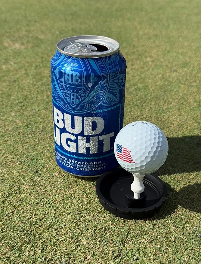 Can Cap Tee 3 Pack: Ultimate Beverage Protection & Golf Tee in One - Pink