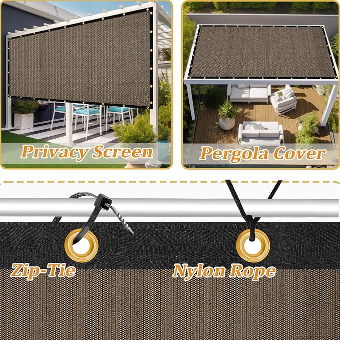 Shade&Beyond Customized Size 6' X 14' Shade Cloth - Image 4