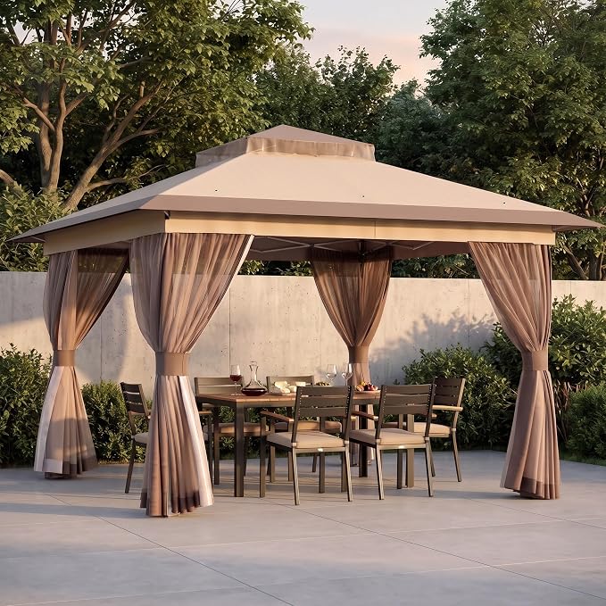 13'x13' Pop Up Gazebo Canopy Tent, Pop Up Canopy - Image 2