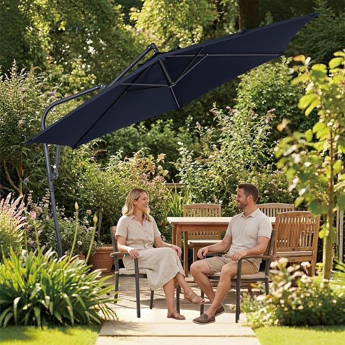 10FT Outdoor Offset Umbrella, Cantilever Patio Umbrella - Image 7