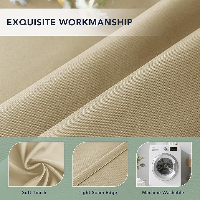 Outdoor Curtains for Patio Waterproof, 6 Drape Panels, Sun Shades | Privacy & - Image 5