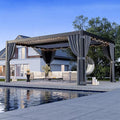 AirWire 12'x16' Louvered Pergola All-Aluminum Gazebo Dark Gray | Outdoor Pergola by AirWire