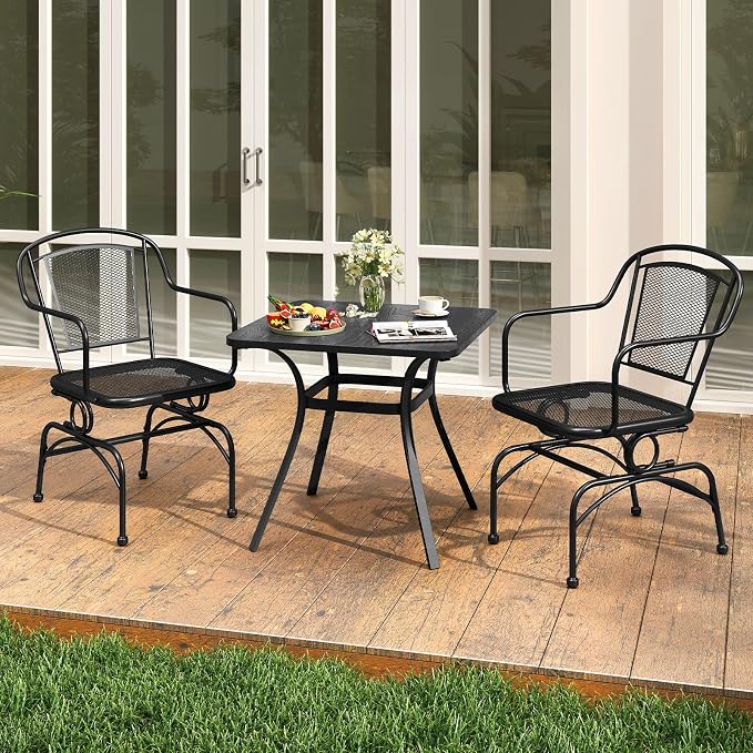 Tangkula Outdoor Rocking Chair Set of 4, Patio Rocker Chairs - Image 4