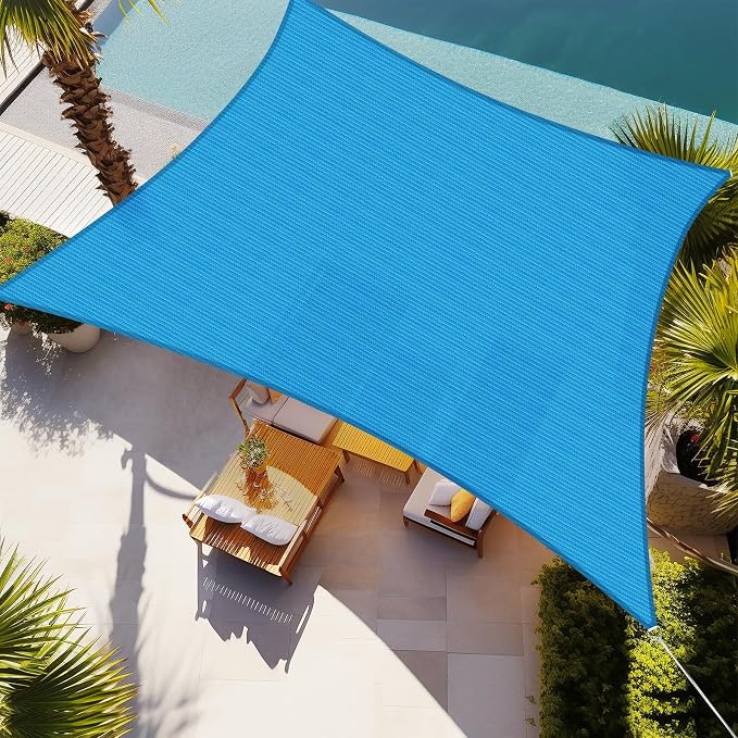 Shade&Beyond 10'x14' Sun Shade Sail Canopy Rectangle, UV Block Breathable by ShadeBeyond