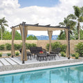 PURPLE LEAF Outdoor Aluminum Pergola 10'x13' by PURPLELEAF