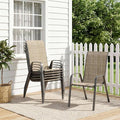 TLSUNNY Patio Chairs, Stackable Textilene Outdoor Dining Furniture by TLSUNNY