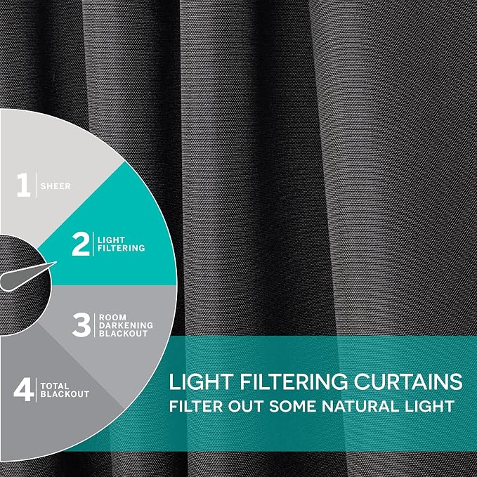 Exclusive Home Cabana Solid Indoor/Outdoor Light Filtering Hook-and-Loop Tab - Image 13