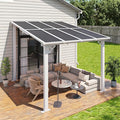 Aoxun 8’x10’ Gazebo with Aluminum Frame & Polycarbonate Panel, Outdoor Patio by Aoxun