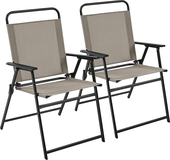 Yaheetech Outdoor Chairs Set of 2, Folding Patio Chairs by Unknown