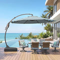 Grand patio 11FT Cantilever Round Umbrella by GrandPatio