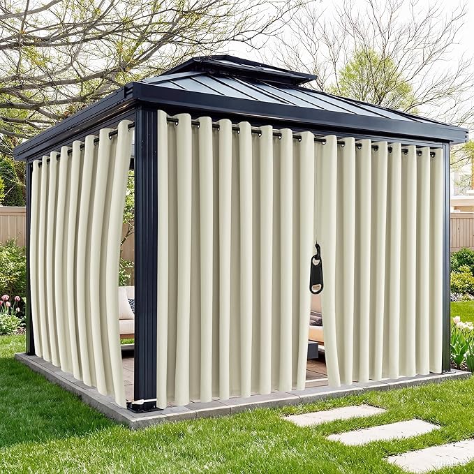 RYB HOME Fade-Resistant Outdoor Curtains by RYBHOME