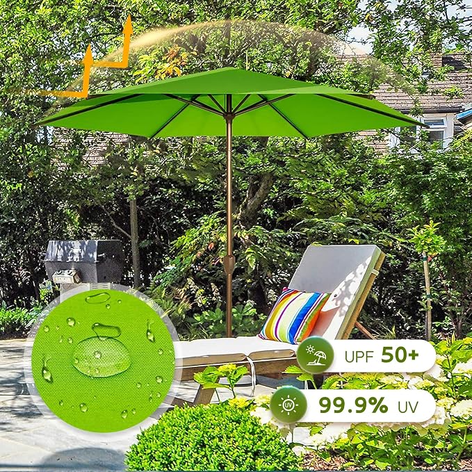 Abba Patio 7.5FT Outdoor Patio Umbrella Outdoor Table Umbrella - Image 3