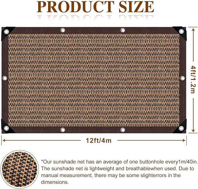 80% Shade Cloth, Durable Mesh Tarp - Image 2
