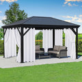 White Outdoor Curtains for Patio Waterproof, 8 Drape Panels | Privacy & by RichSets