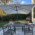 PURPLE LEAF Patio Cantilever Umbrella 10' x 13' Large Space by PURPLELEAF