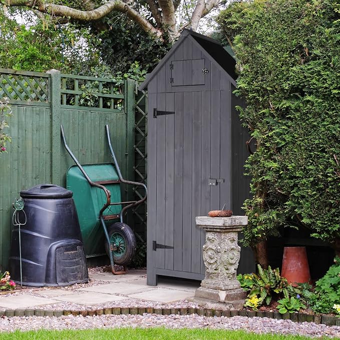 Outvita Outdoor Storage Shed, 70 Inch, Waterproof Tool Storage Cabinet - Image 7