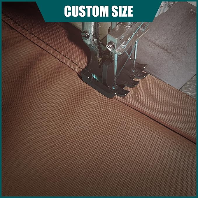 Royal Shade 5' x 10' x 11.2' Brown Triangle Waterproof Sun Shade Sail Order to - Image 5