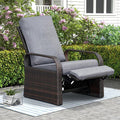 Outdoor Wicker Recliner Chair by ATRARTTOREAL