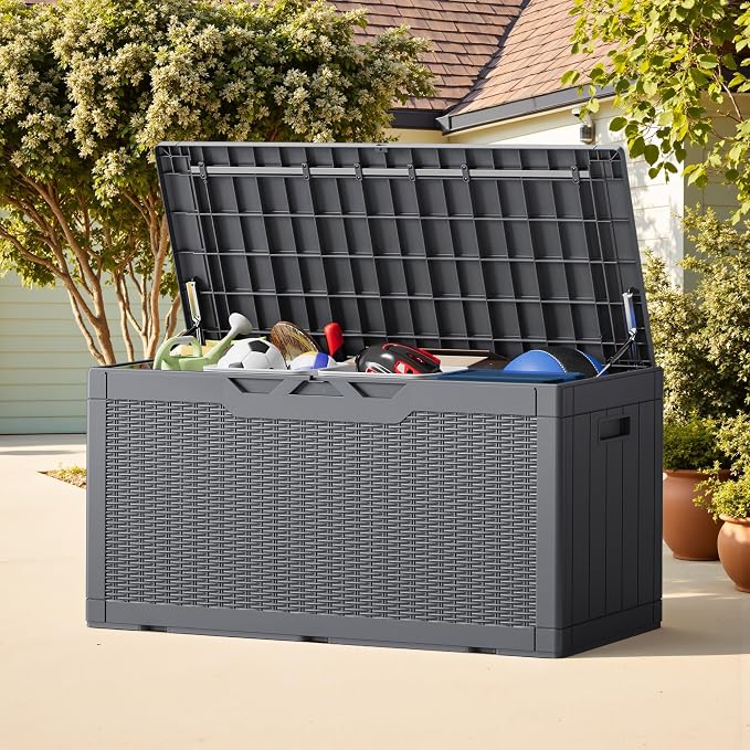 Greesum Outdoor Storage Box 100 Gallon Storage Bin - Image 6