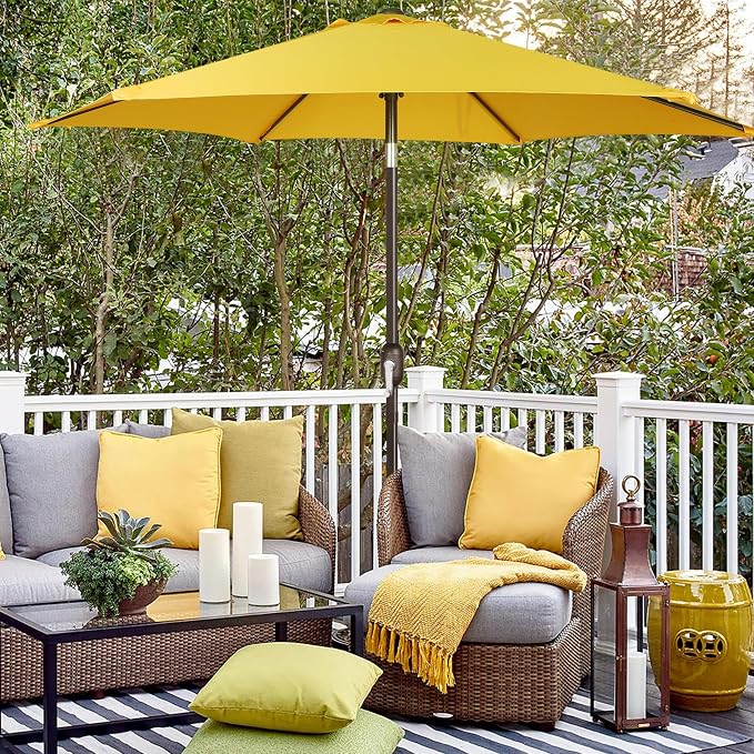 7.5 ft Patio Umbrella, Yard Umbrella, Outdoor Market Umbrella - Image 6