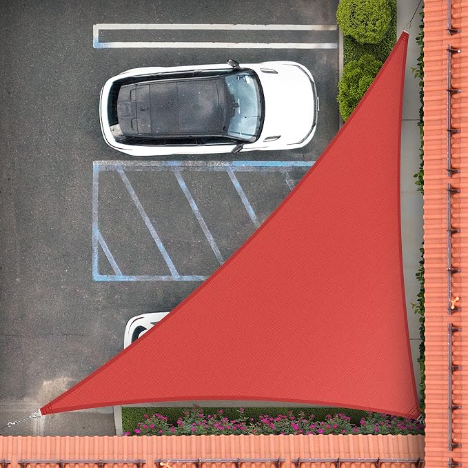 Royal Shade 16' x 16' x 22.6' Red Right Triangle Sun Shade Sail Order to Make by RoyalShade