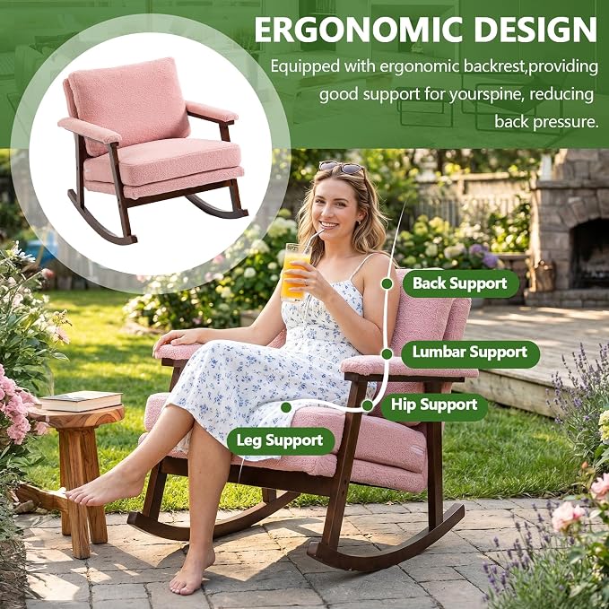 Outdoor Patio Rocking Chairs - Image 5
