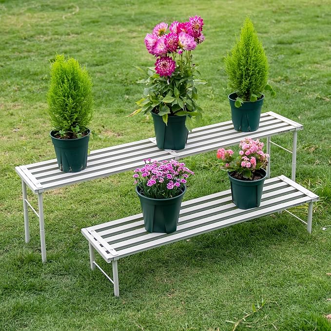 Metal Plant Stand, Rust-proof Aluminum Flower Pot Stand, Heavy Duty Planter - Image 7