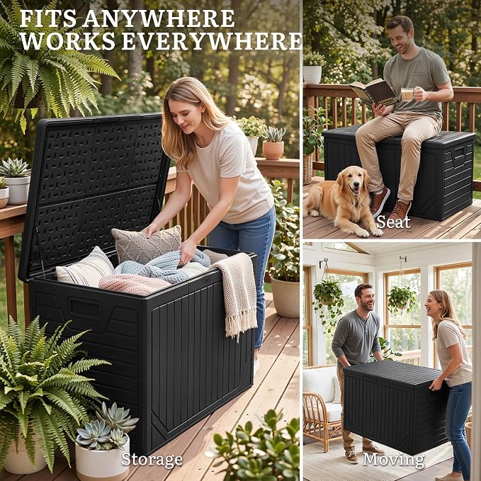 YITAHOME 230 Gallon Extra Large Outdoor Storage Box | Waterproof Double-Wall - Image 8